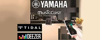 Tidal i Deezer jeszcze łatwiej dostępne dla użytkowników urządzeń audio Yamahy