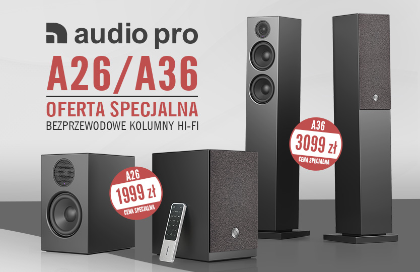 Audio Pro A26 i A36 – wszechstronne głośniki aktywne teraz w niższych cenach