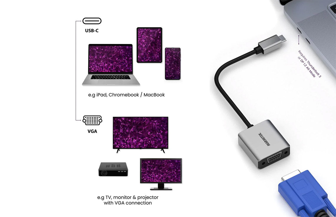 Marmitek Connect USB-C > VGA