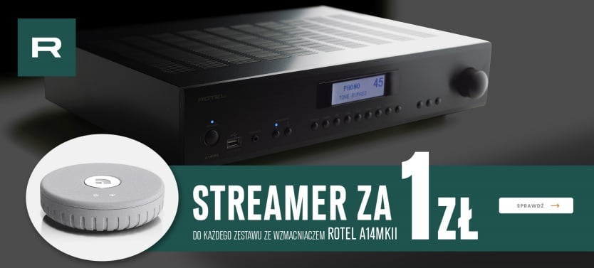 informacja o promocji Rotel A14 MKII plus streamer Audio Pro Link 1