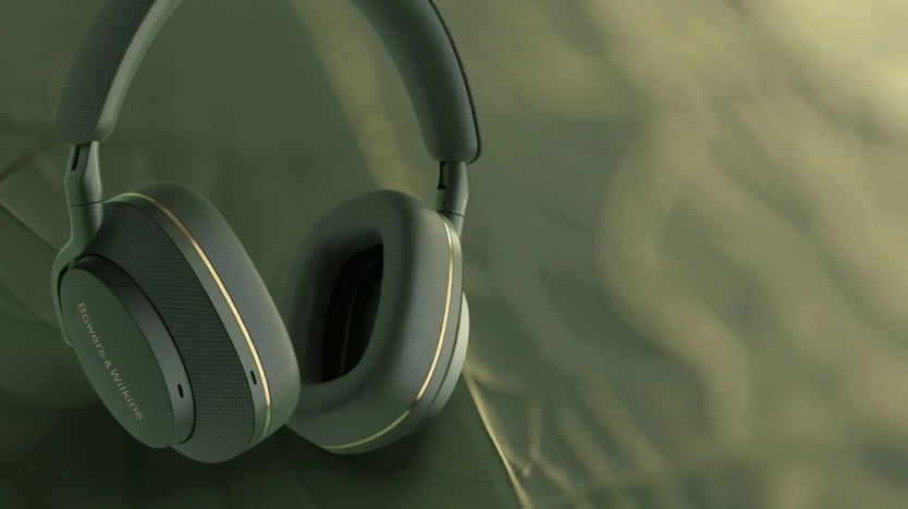 zielone słuchawki bowers & wilkins px7 S2e