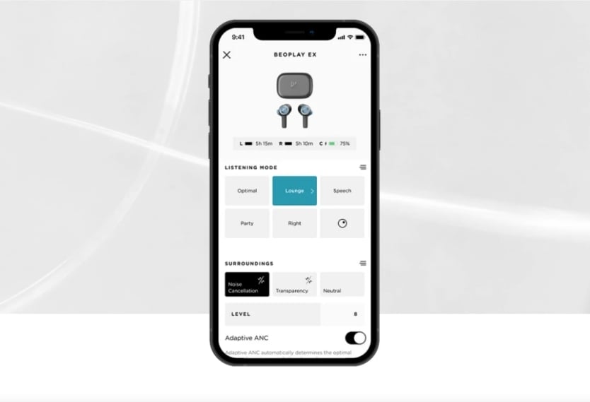 Aplikacja Bang & Olufsen do obsługi słuchawek